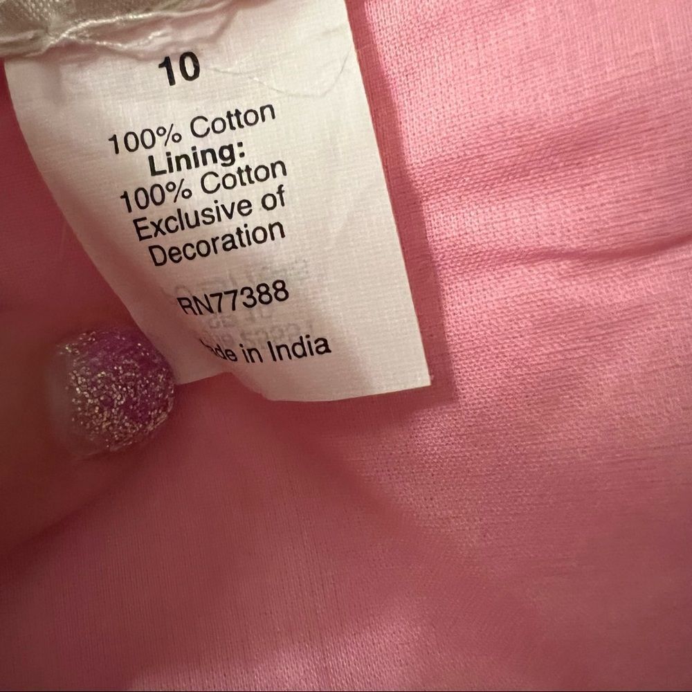 J. Crew New with Tags Pink Cotton Strapless Dress Size 10 - Picture 9 of 10